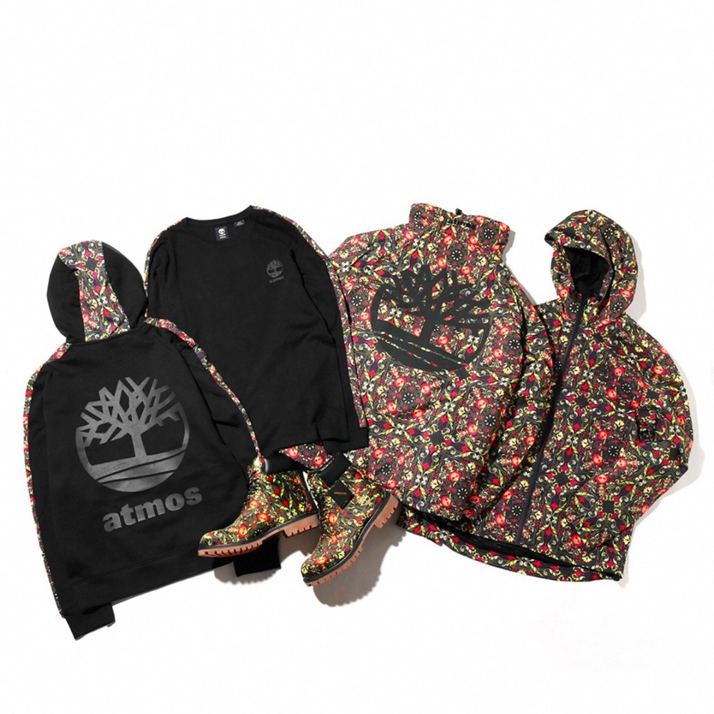Timberland Black and Yellow Patterned Jacket